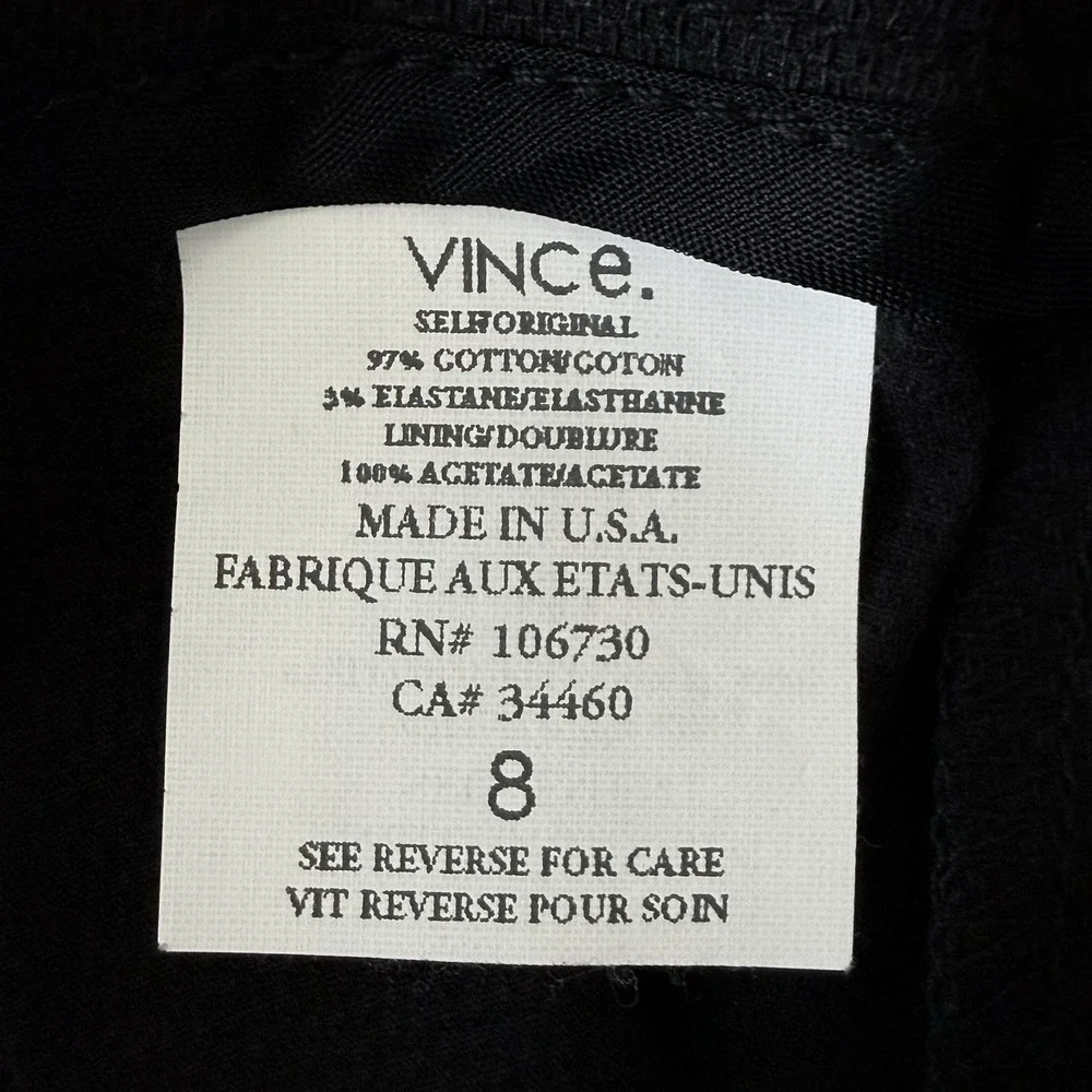 Vince black skirt
